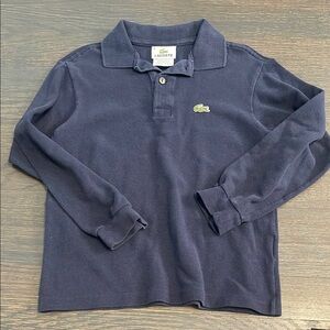 Lacoste Blue Long Sleeve Polo Shirt